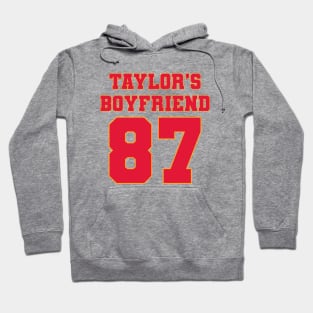 Taylor's Boyfriend Travis Kelce 87 Hoodie